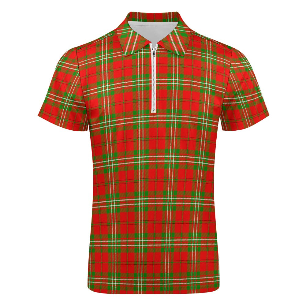 Clan Scott Tartan Short sleeve polo shirt