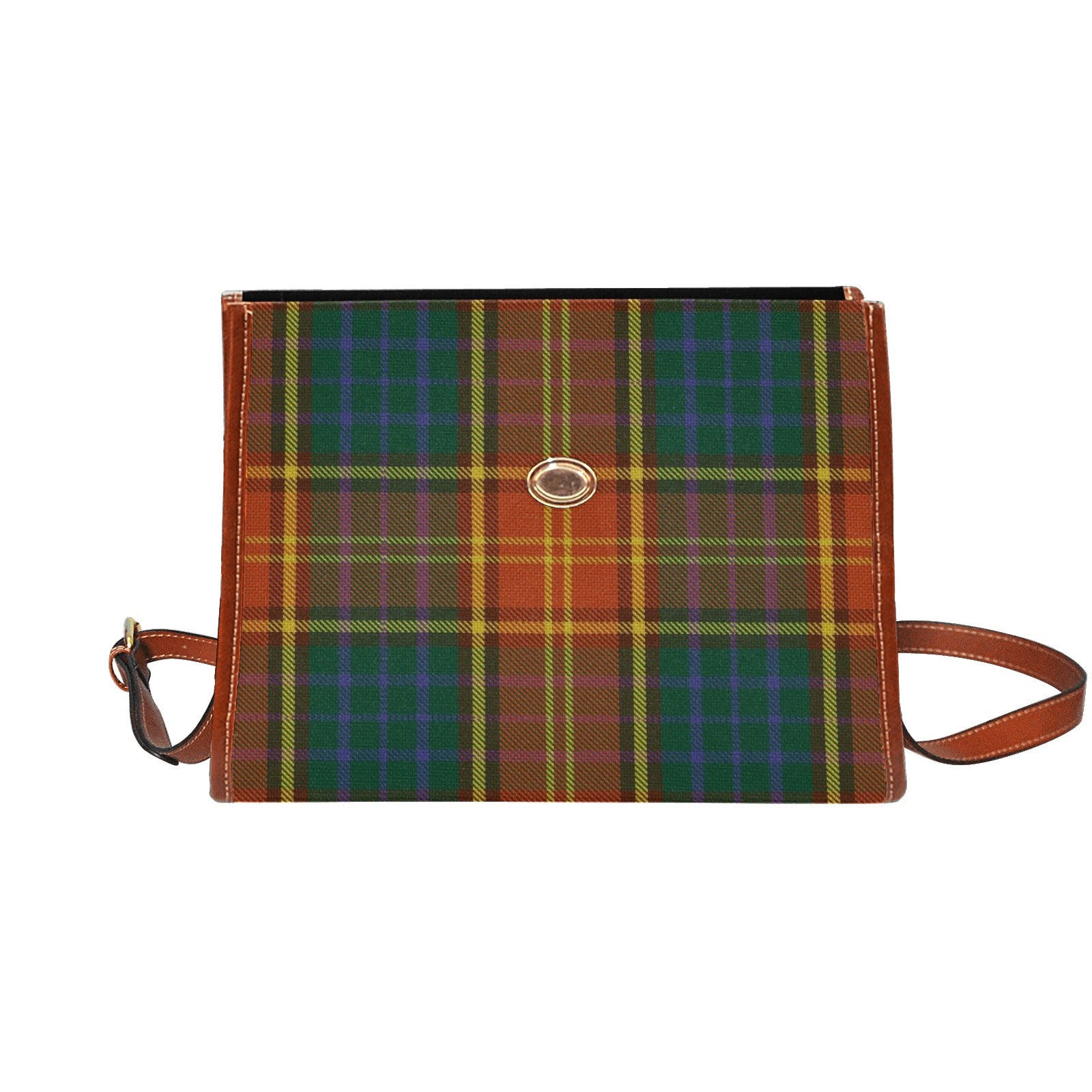 Irish County Roscommon Tartan Canvas Handbag