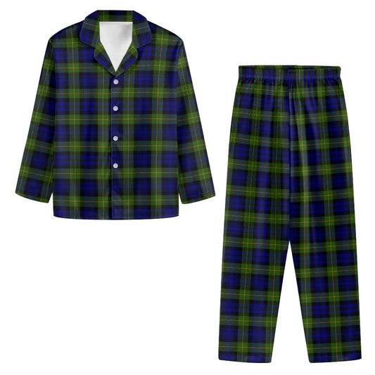Gordon Highlanders Tartan Men's button pajamas