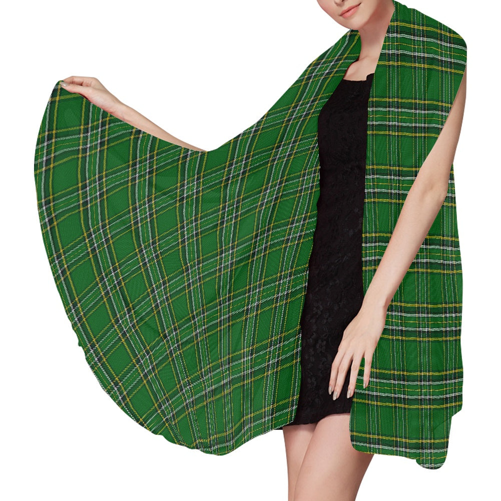 Irish National Tartan Chiffon Scarf
