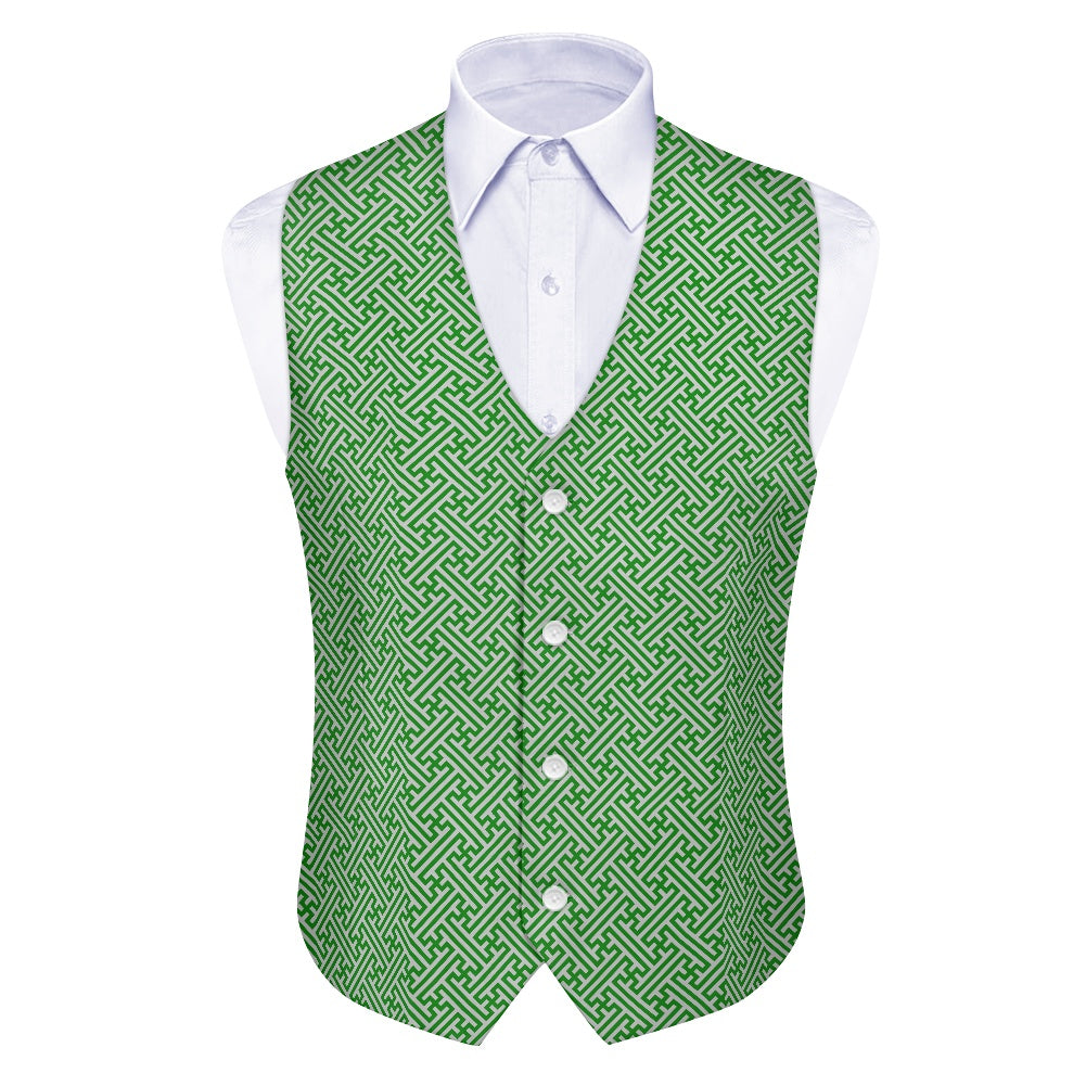 Wagara - Sayagata Green Suit vest jacket