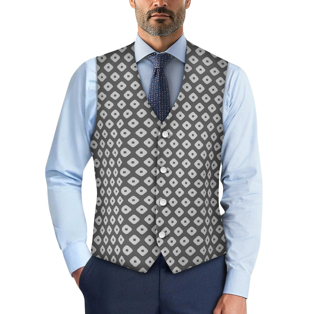 Wagara - Kanoko Grey Suit vest jacket