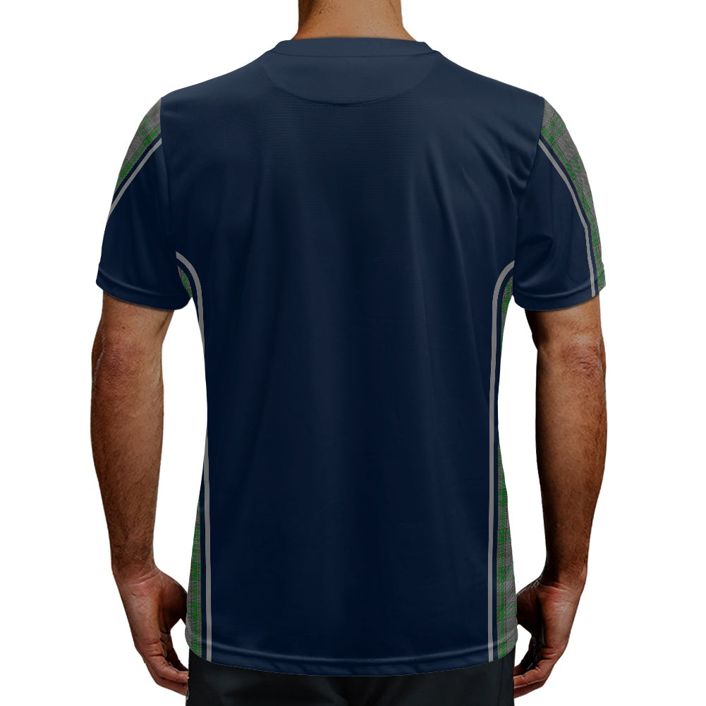 Irish County Wicklow Tartan Strip Football Shirt