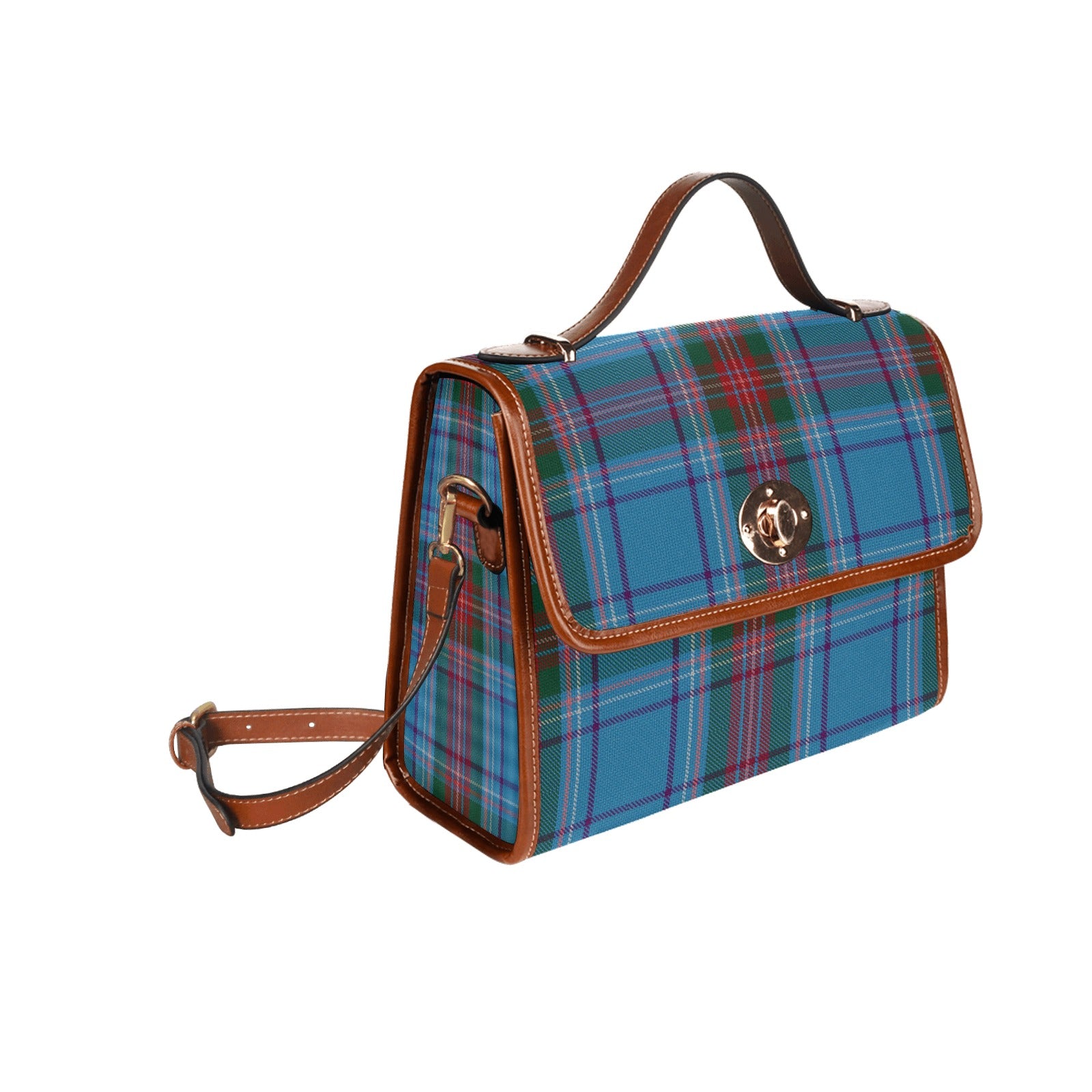 Irish County Louth Tartan Canvas Handbag