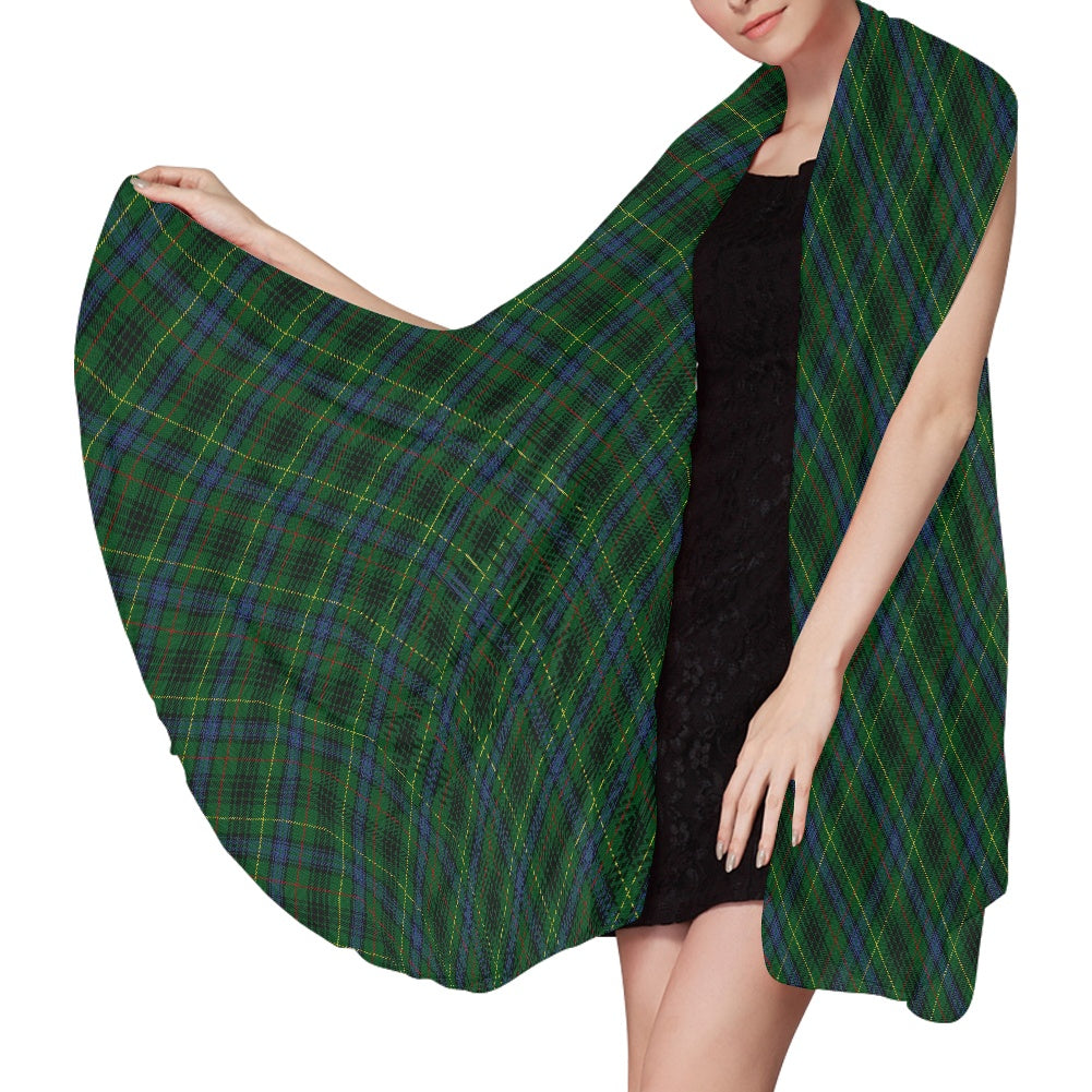 Clan Stewart Hunting Tartan Chiffon Scarf