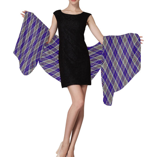 Clan Hannah Tartan Bias Chiffon Scarf