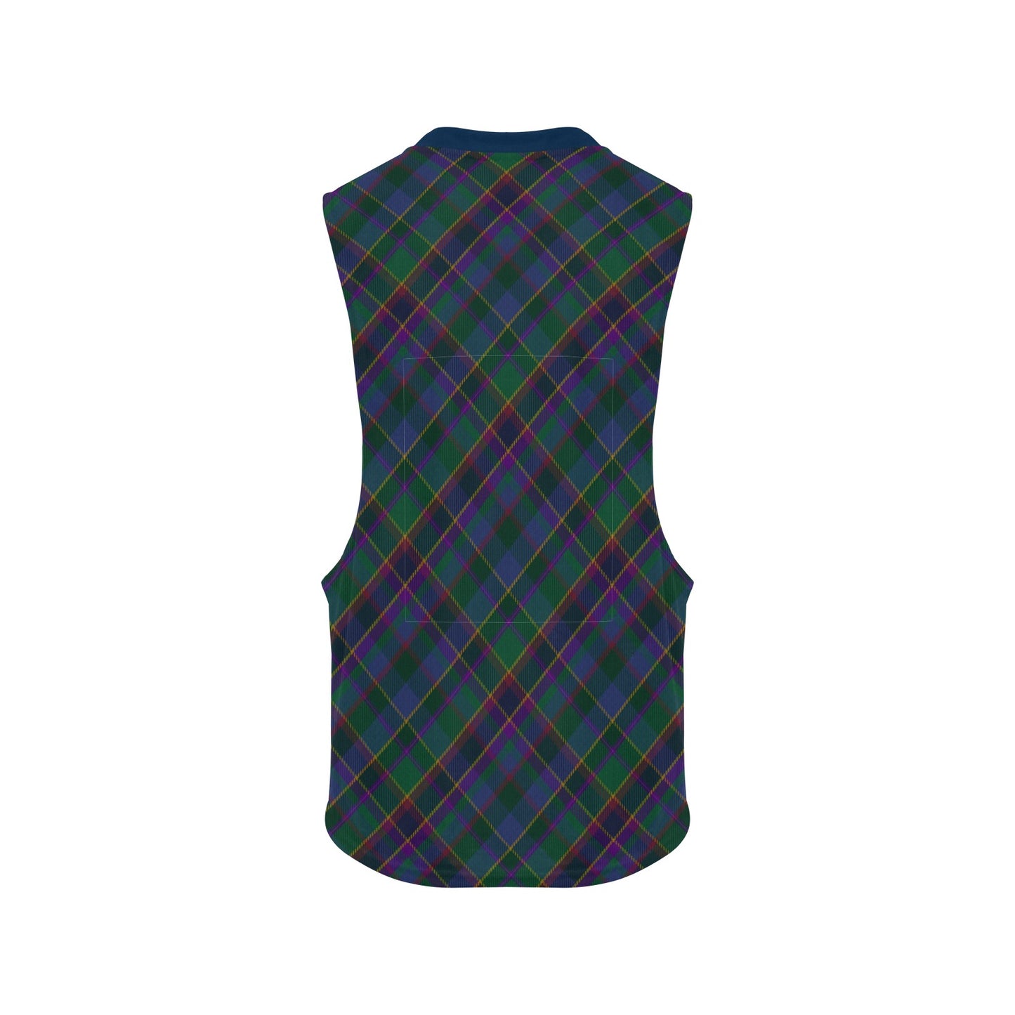 Fourth Fold Tartan Men's Open Sides Workout Tank Top