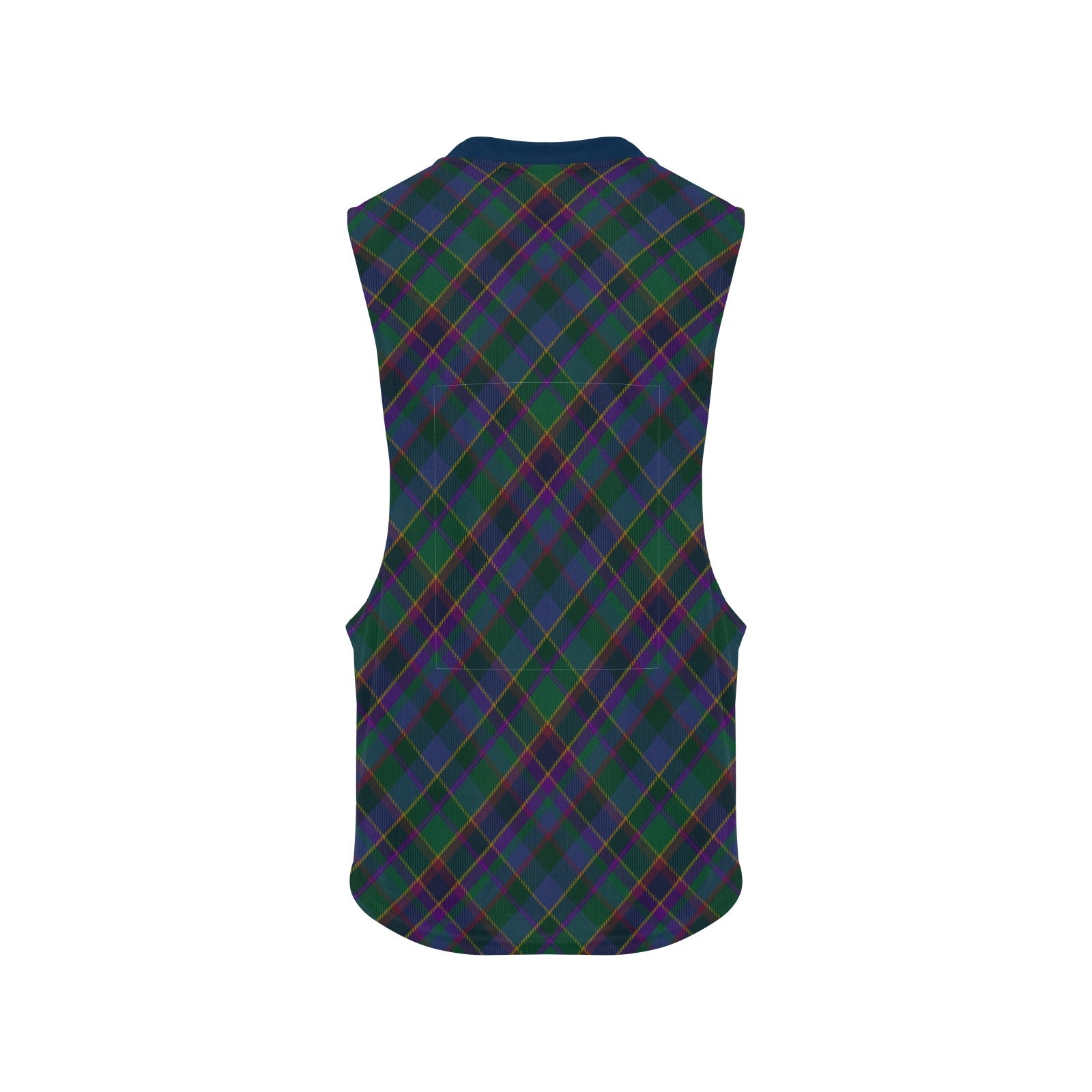 Fourth Fold Tartan Men's Open Sides Workout Tank Top