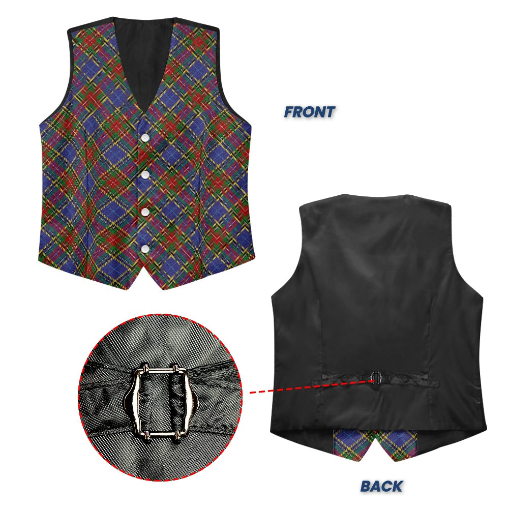 Clan Bethune Tartan Suit vest jacket