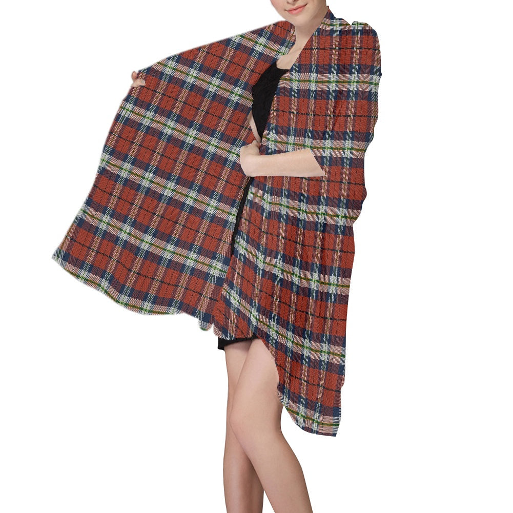 Breizh | Breton | Bretagne Bro-Sant-Malou Tartan Chiffon Scarf