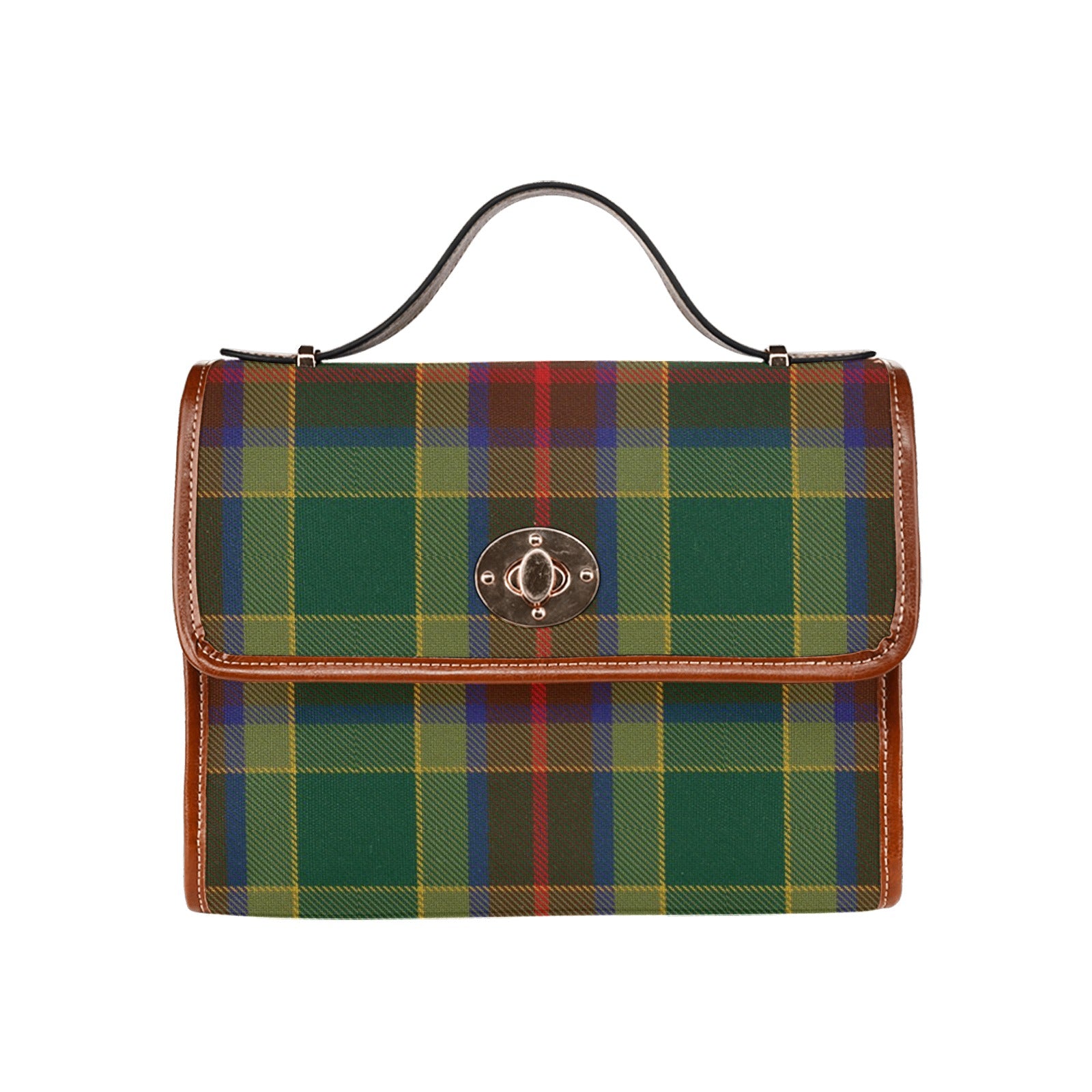 Irish County Waterford Tartan Canvas Handbag