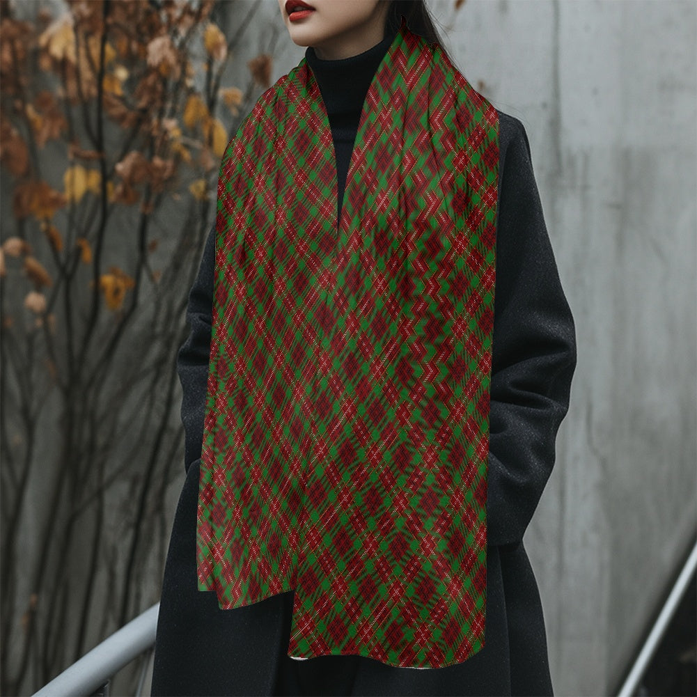 Clan Ainslie Tartan Fluffy scarf
