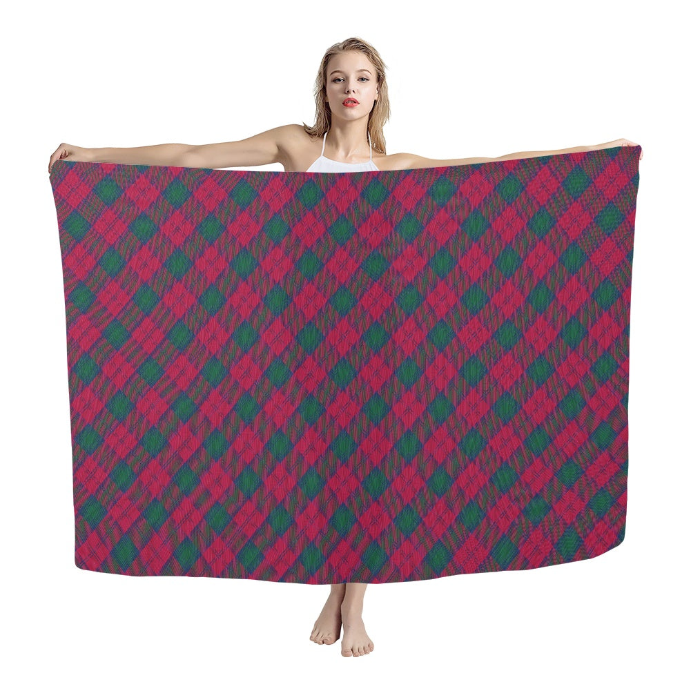 Clan Lindsay Tartan Bias Chiffon Scarf