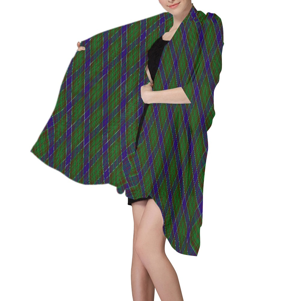 Clan MacAdams Tartan Chiffon Scarf Bias