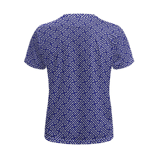 Japanese Wagara - Blue Sayagata - Football Shirt