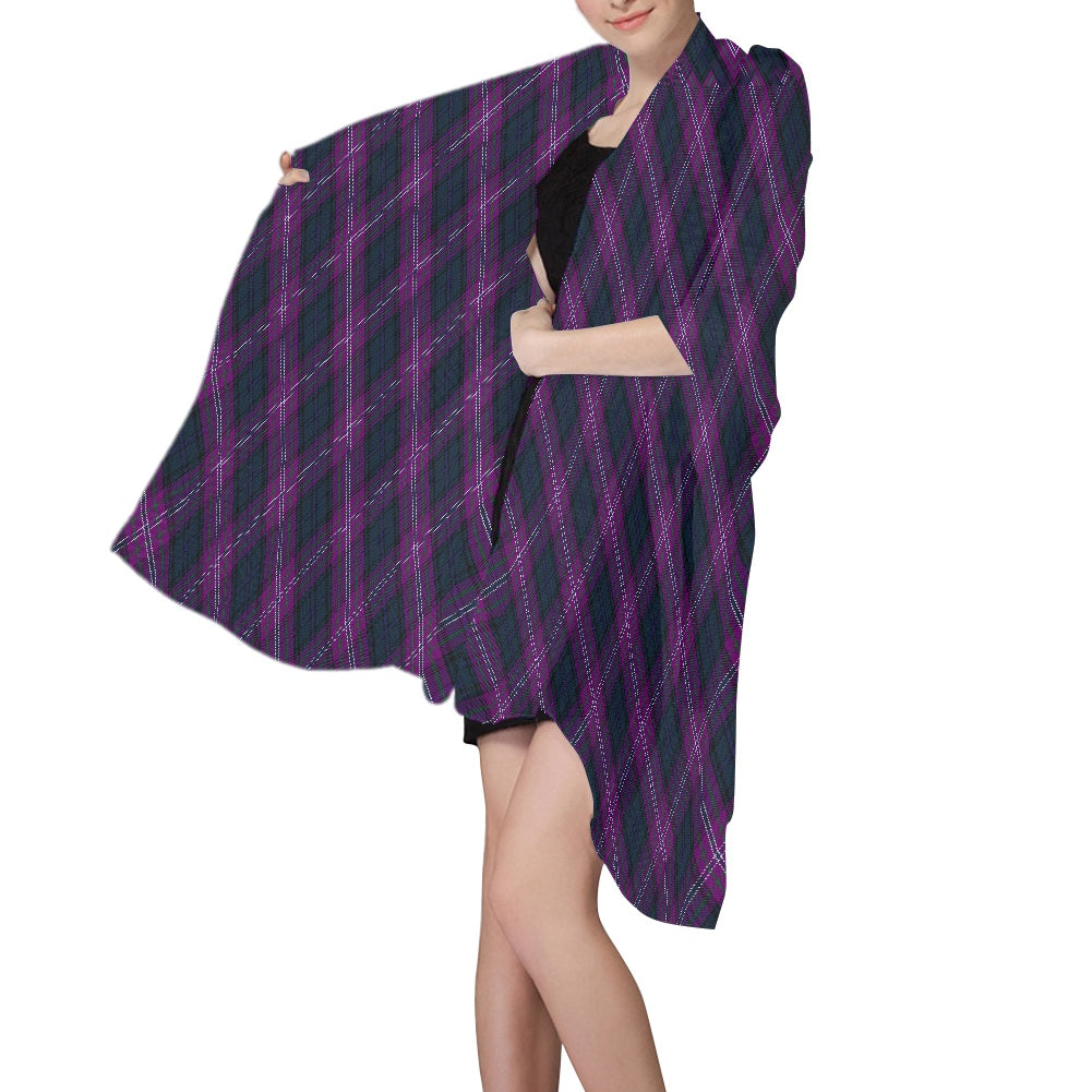 Scotland Forever Tartan Bias Chiffon Scarf