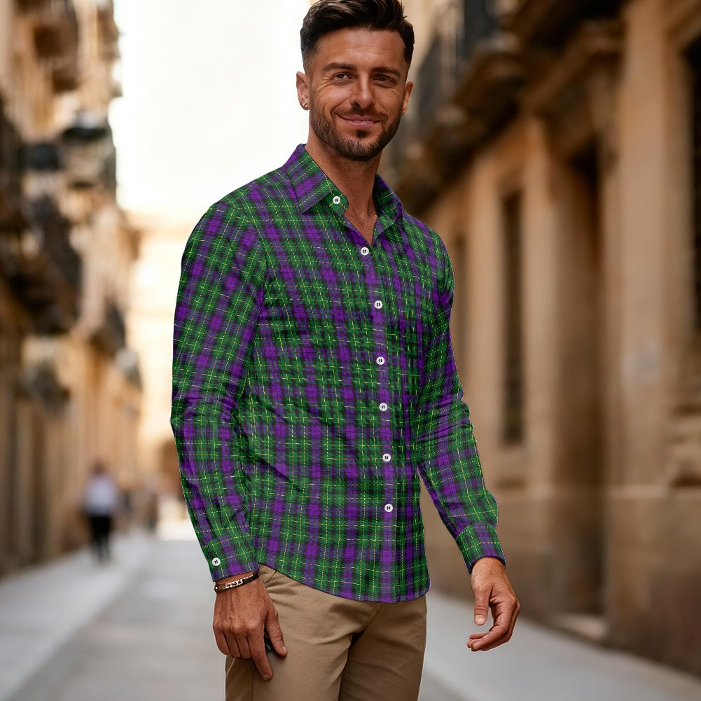 Clan Abercrombie Tartan Men's long-sleeved shirt