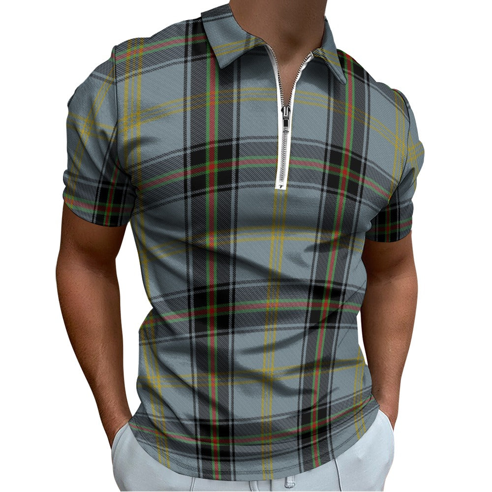 Clan Bell Tartan Short sleeve polo shirt