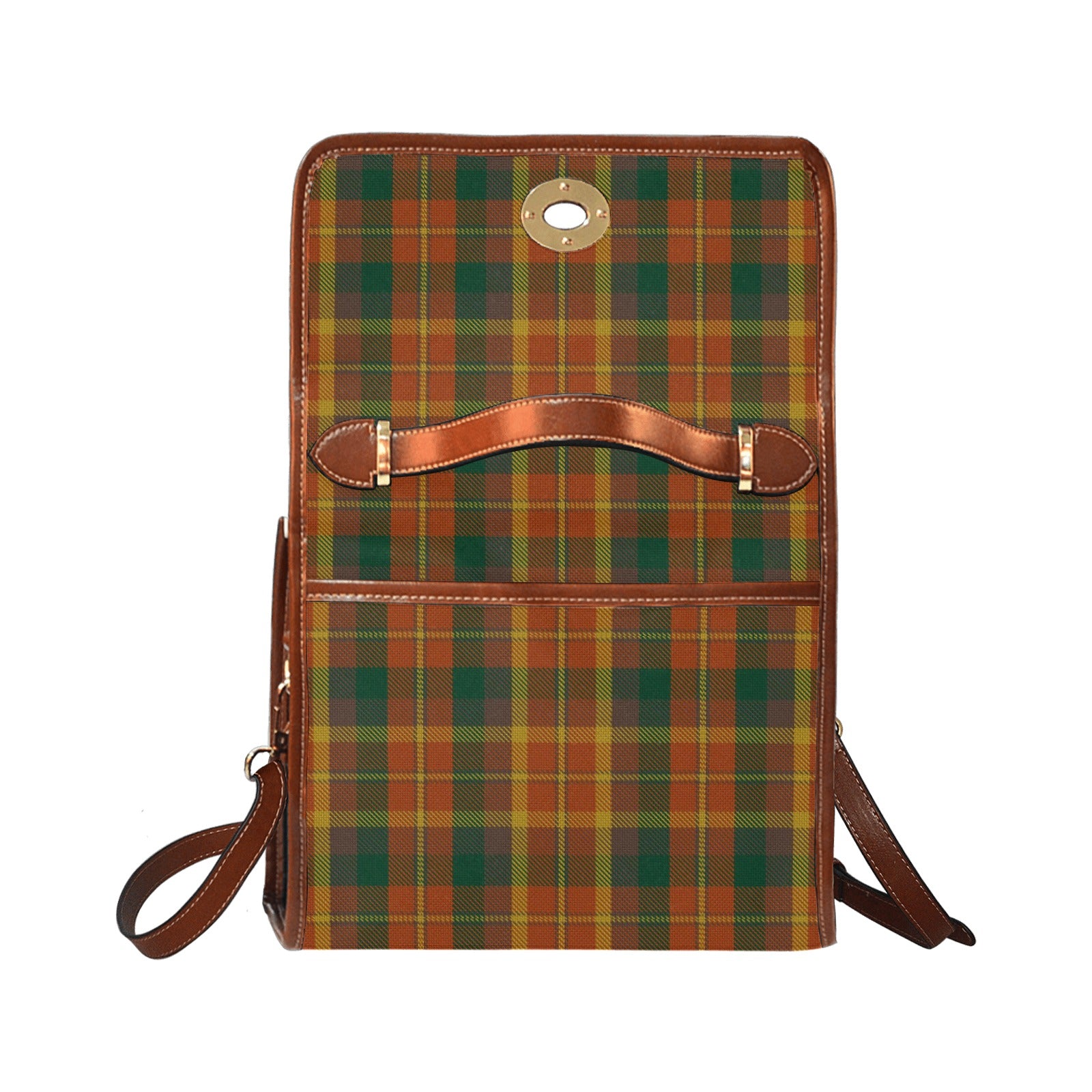 Irish County Monaghan Tartan Canvas Handbag