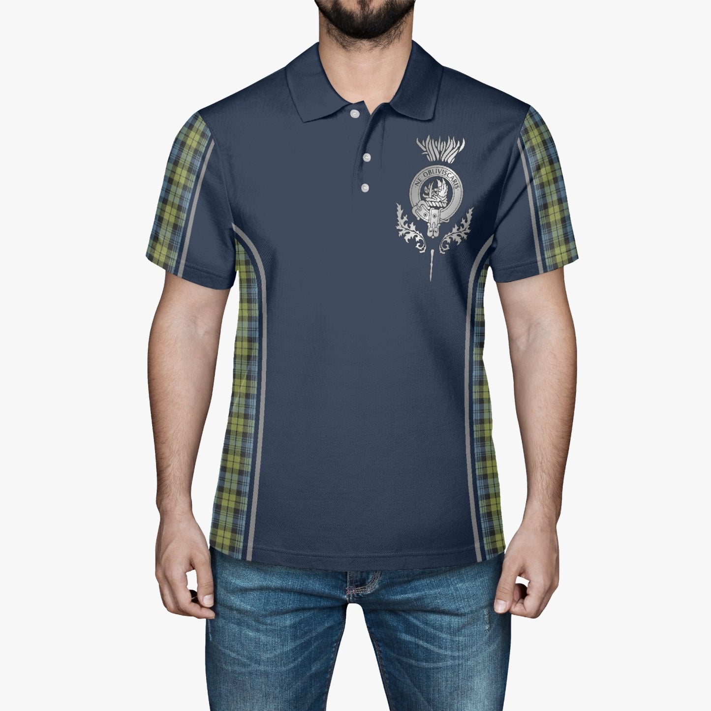 Clan Campbell Crest & Tartan Polo Shirt