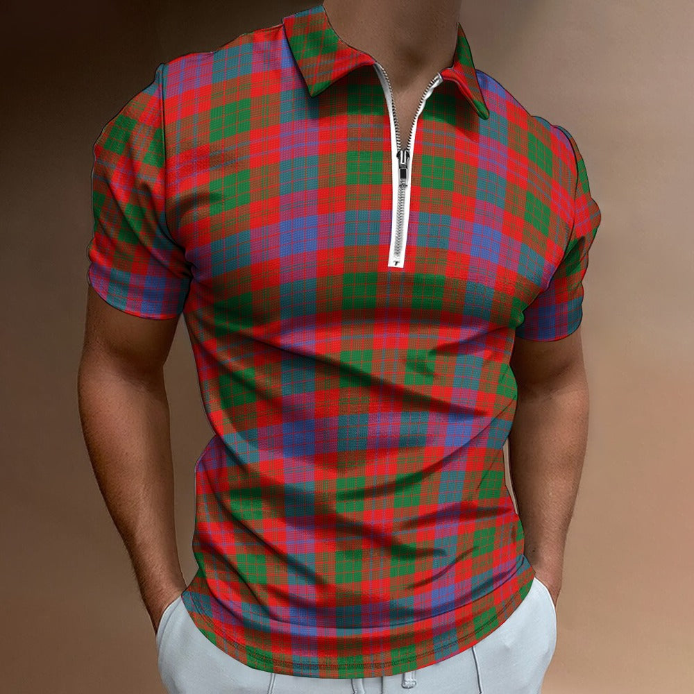 Clan Ross Tartan Short sleeve polo shirt