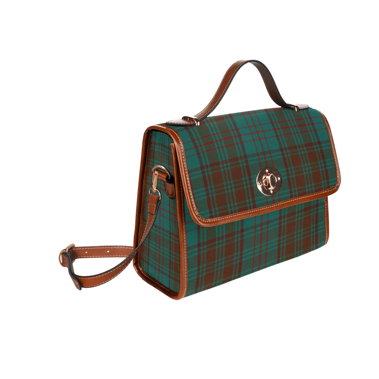 Irish County Dublin Tartan Canvas Handbag