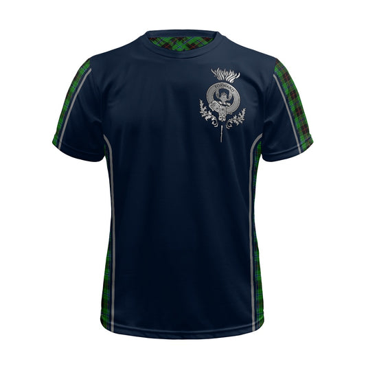 Clan Douglas Black Tartan & Black Douglas Crest Football Shirt