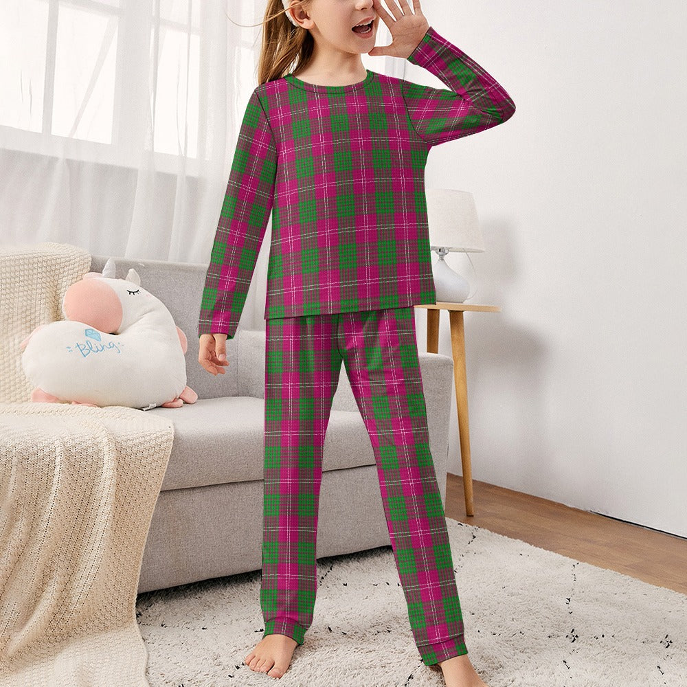 Clan Crawford Tartan Girl's Pajama suit