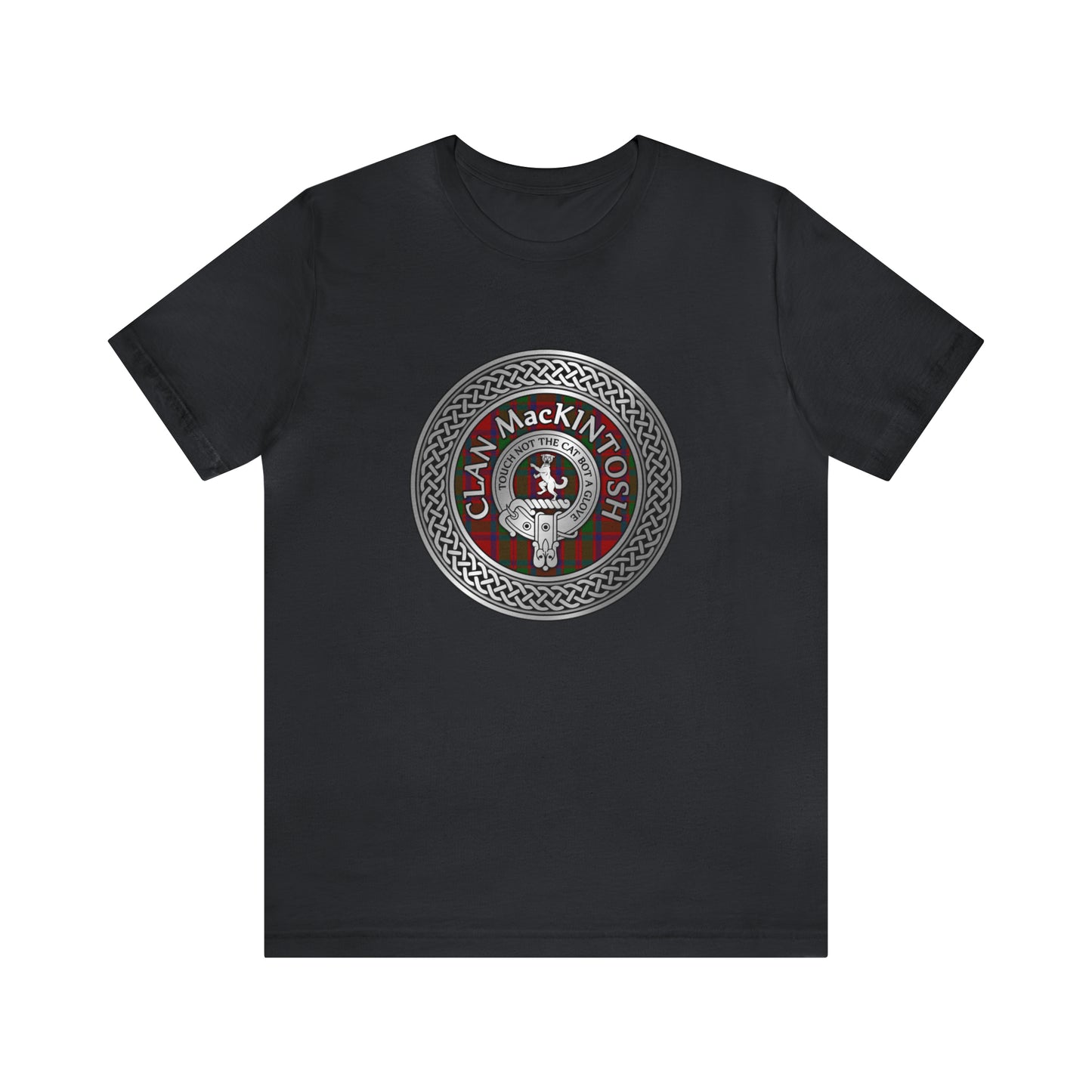 Clan MacKintosh Crest & Tartan Knot | Unisex T-Shirt