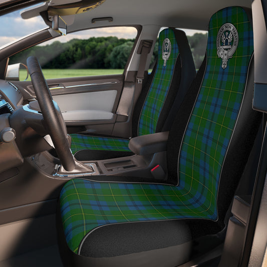 Clan Johnstone Crest & Tartan Car Seat Covers