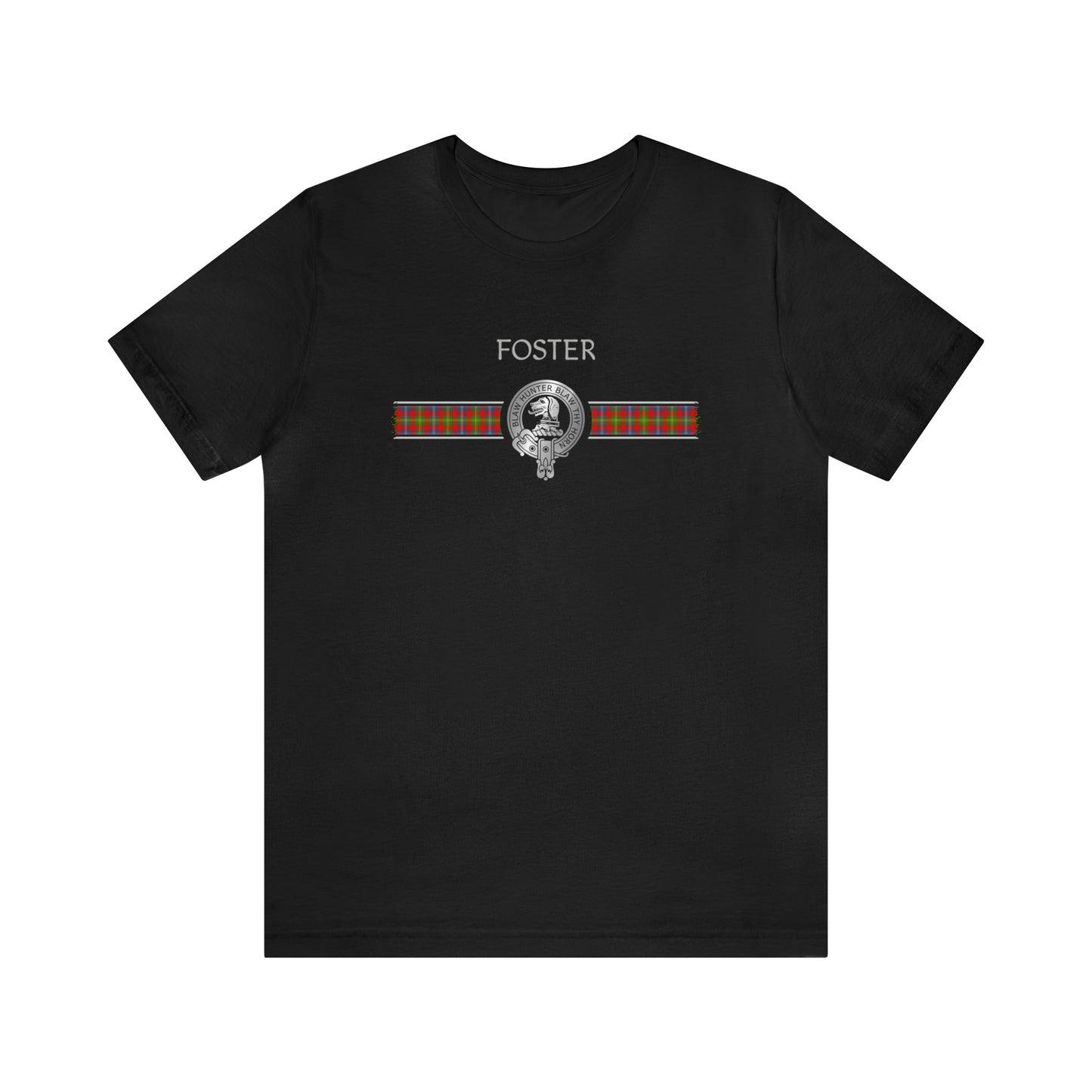 Clan Foster Crest & Tartan | Unisex T-Shirt