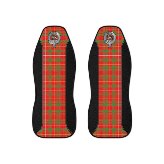 Clan Bruce Crest & Tartan Car Seat Covers