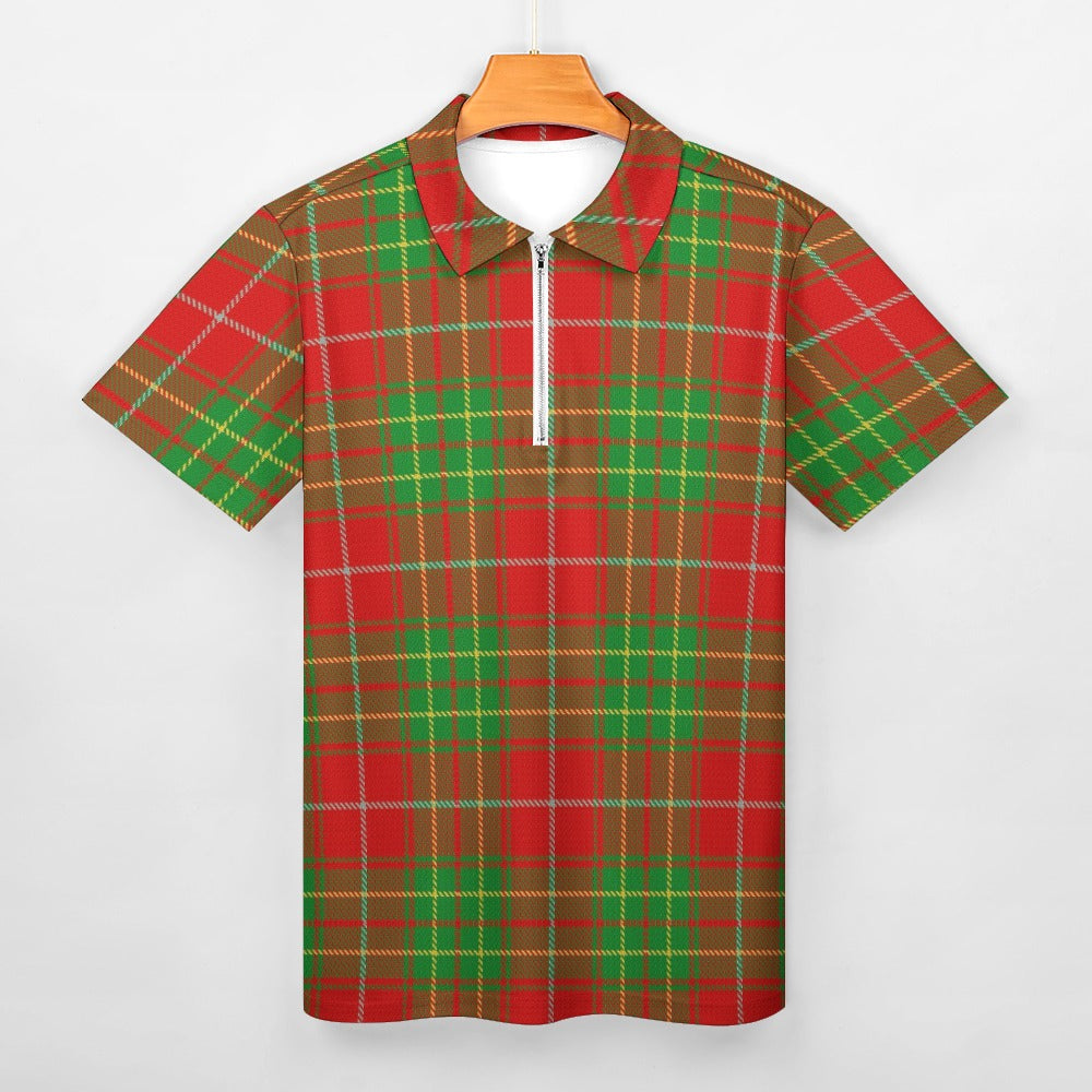 Clan Burnett Tartan Short sleeve polo shirt