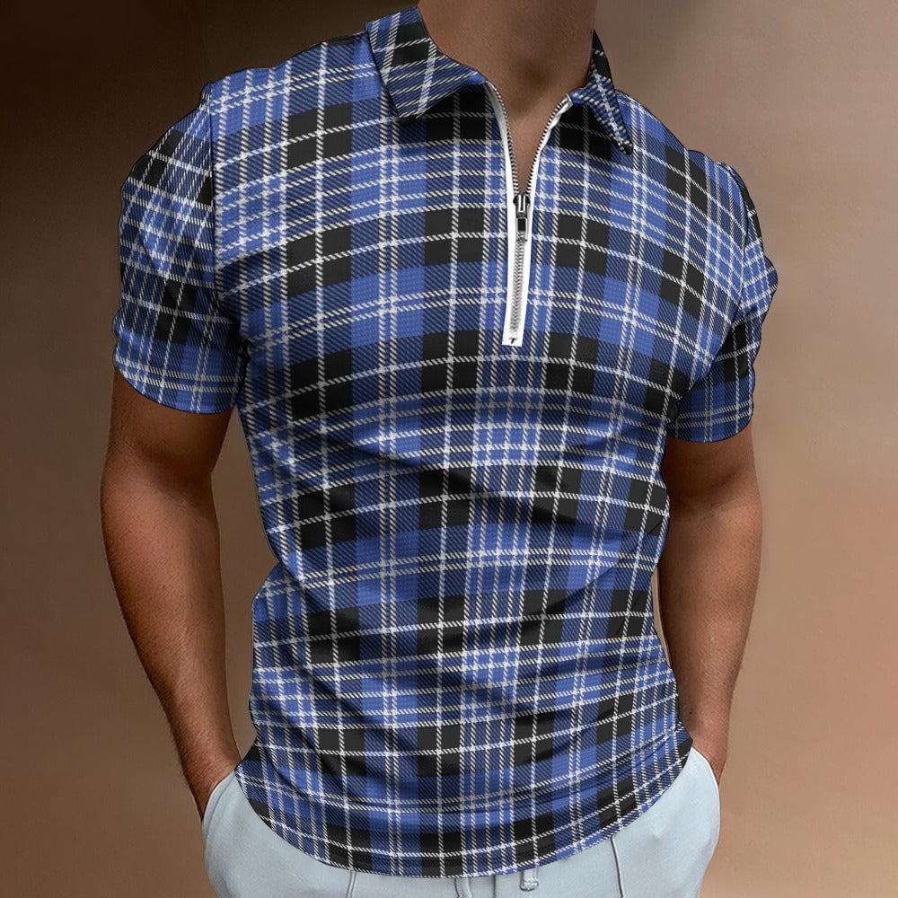 Clan Clark Tartan Short sleeve polo shirt