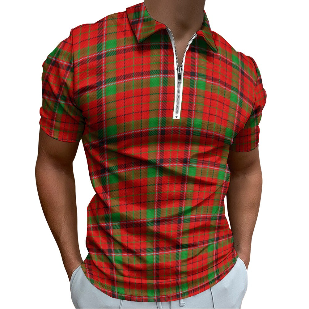 Clan Nicholson Tartan Short sleeve polo shirt