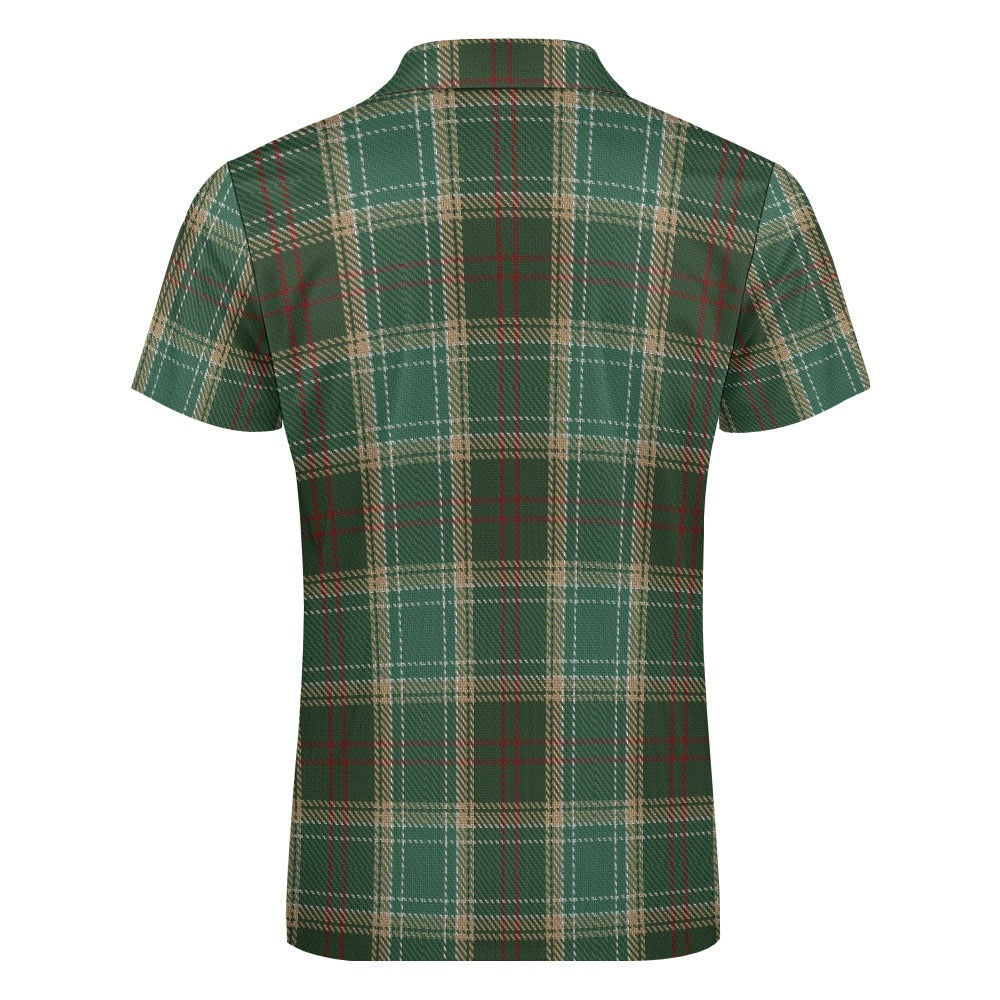 US State - Michigan Tartan Short sleeve polo shirt