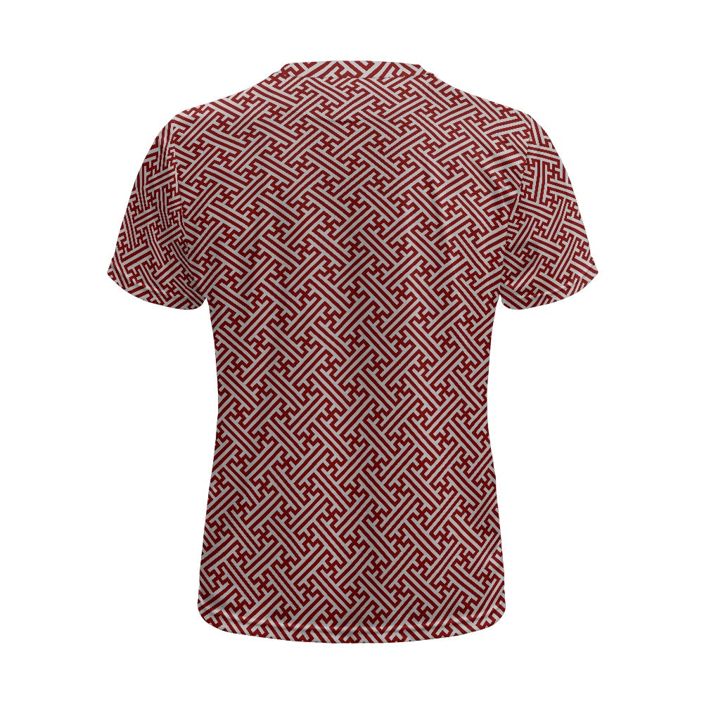 Japanese Wagara - Red Sayagata - Football Shirt