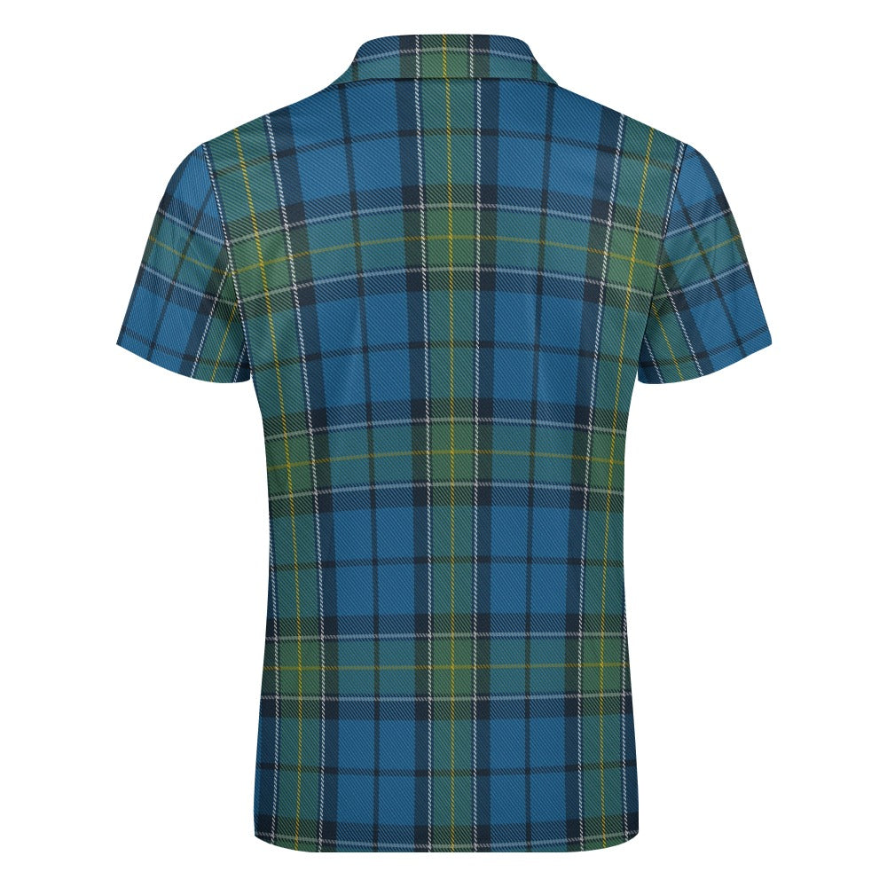 US State - Rhode Island Tartan Short sleeve polo shirt