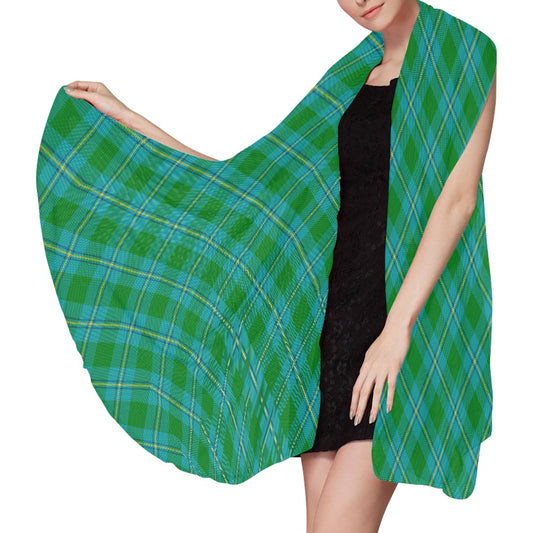 Clan Irving Tartan Bias Chiffon Scarf