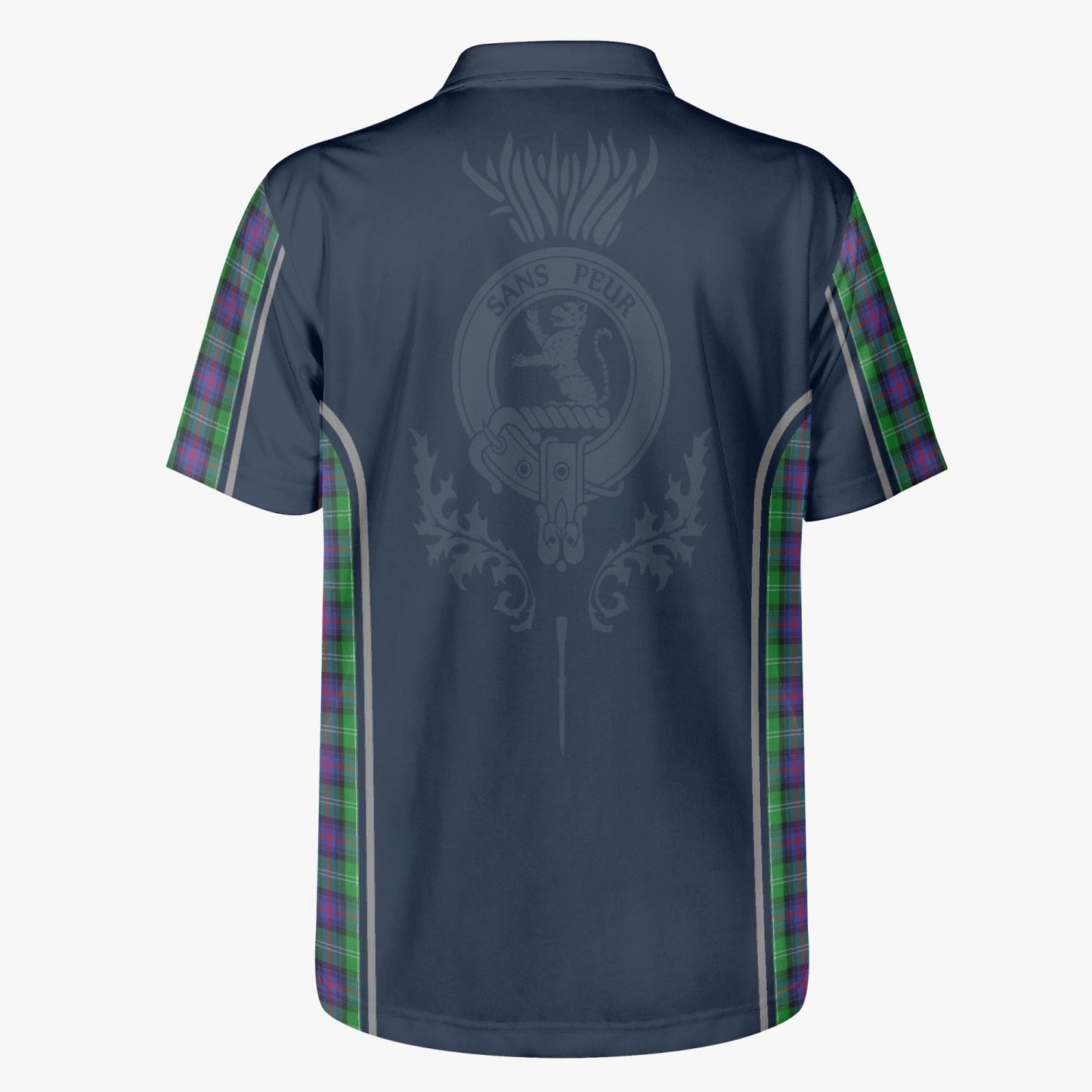 Clan Sutherland Crest & Tartan Polo Shirt