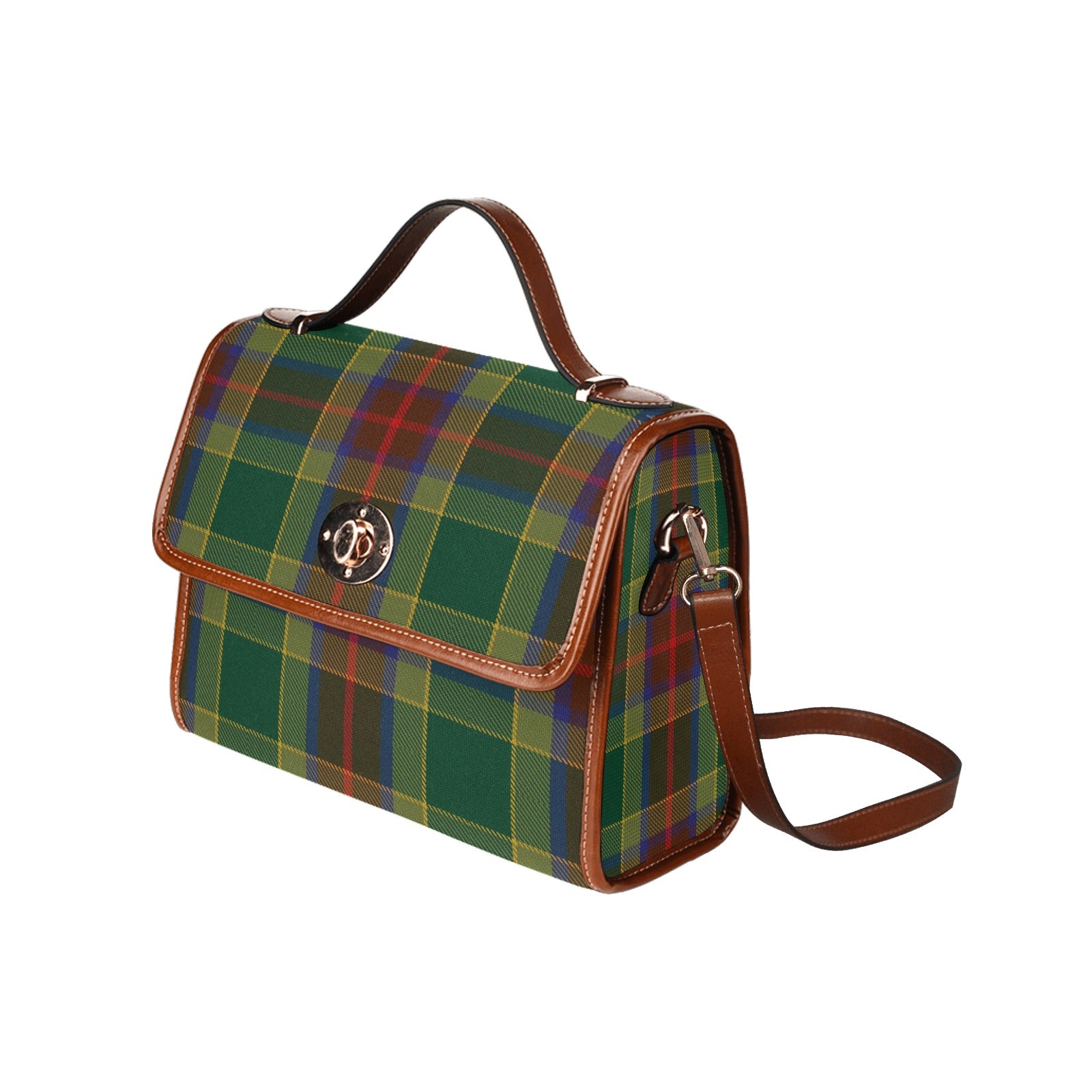 Irish County Waterford Tartan Canvas Handbag