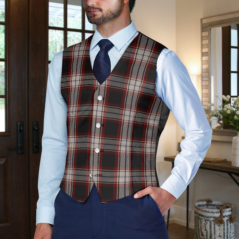 Breizh | Breton | Bretagne Bro-Wened Tartan Suit vest jacket