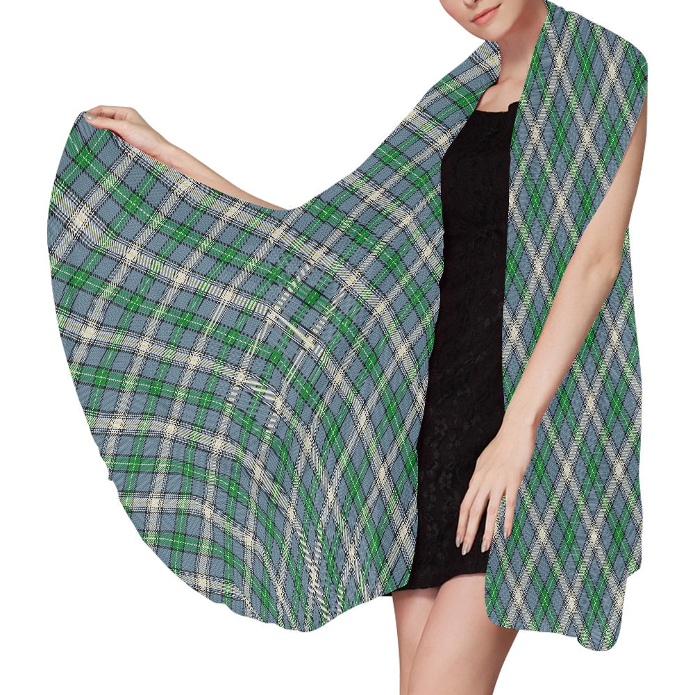 Clan MacDowall Tartan Bias Chiffon Scarf