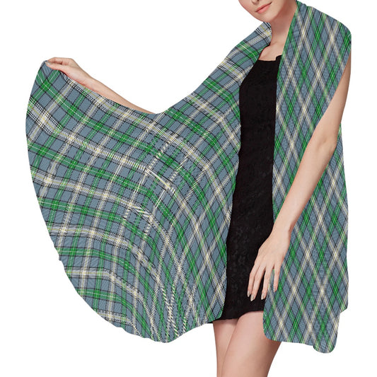 Clan MacDowall Tartan Bias Chiffon Scarf