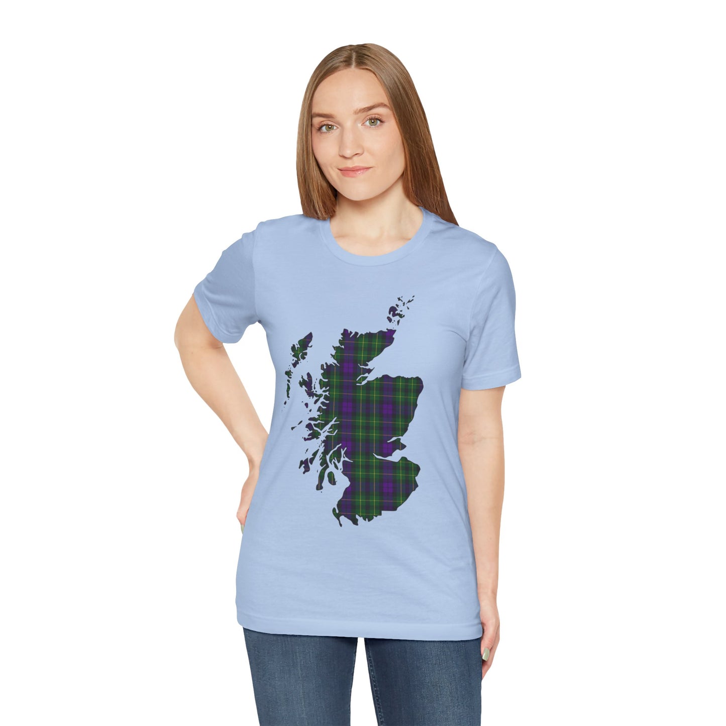 Clan Abercrombie Tartan Map | Unisex T-Shirt