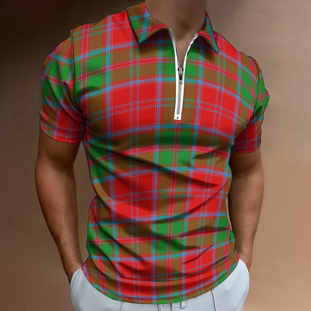 Clan Drummond Tartan Short sleeve polo shirt