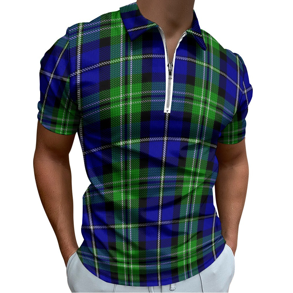 US State - Louisiana Tartan Short sleeve polo shirt