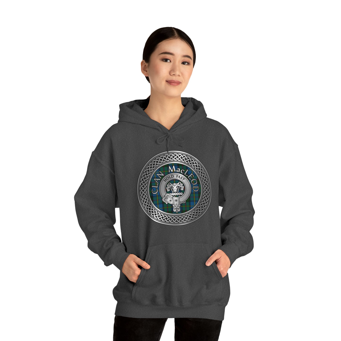 Clan MacLeod Crest & Tartan Unisex Heavy Blend™ Hooded Sweatshirt