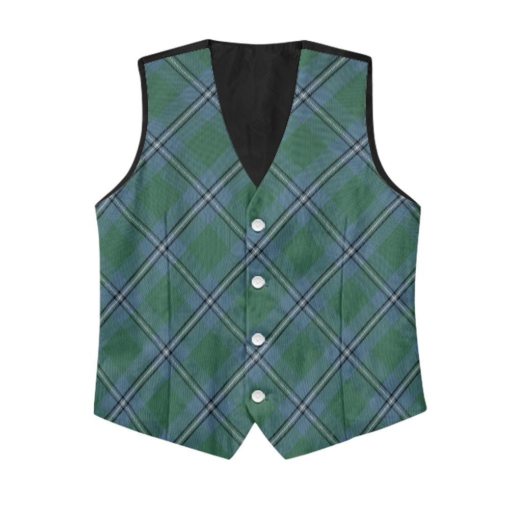Clan Irvine of Drum Tartan Bias Suit vest jacket