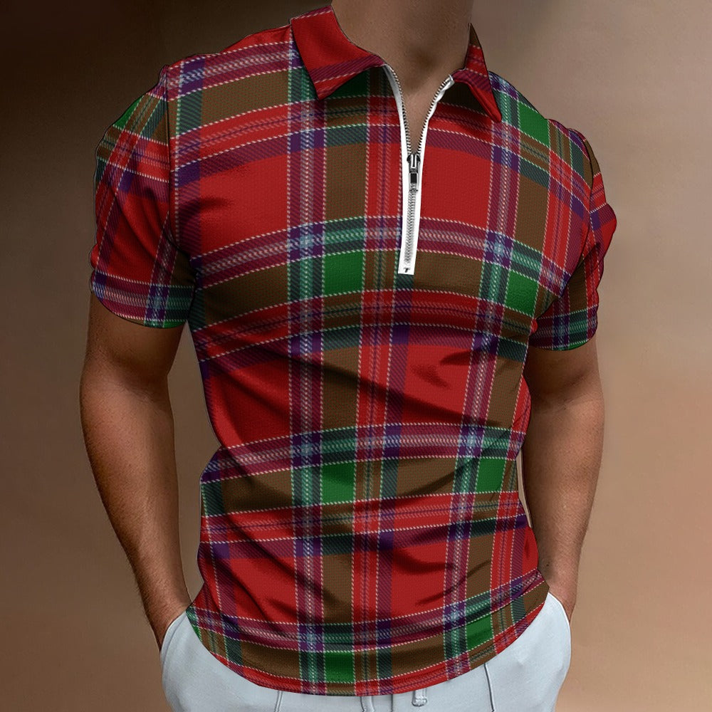 Clan Birrell Tartan Short sleeve polo shirt